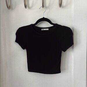 Zara Black Women's Crop Top